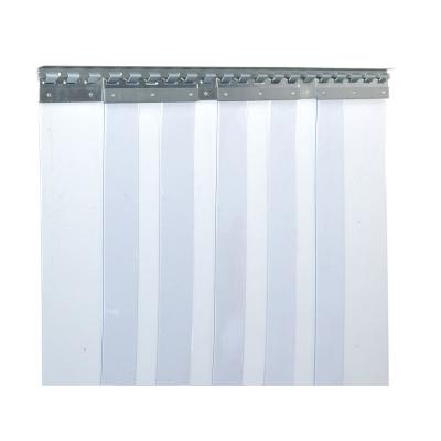 Rideau à lanières en PVC, lamelles 200 x 2 mm transparentes, hauteur 2,25 m, largeur 0,90 m (0,70 m), galvanisé