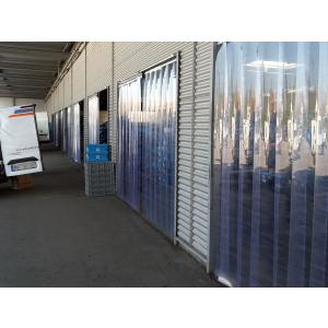 Rideau à lanières en PVC, lamelles 200 x 2 mm transparentes, hauteur 2,25 m, largeur 0,90 m (0,70 m), galvanisé